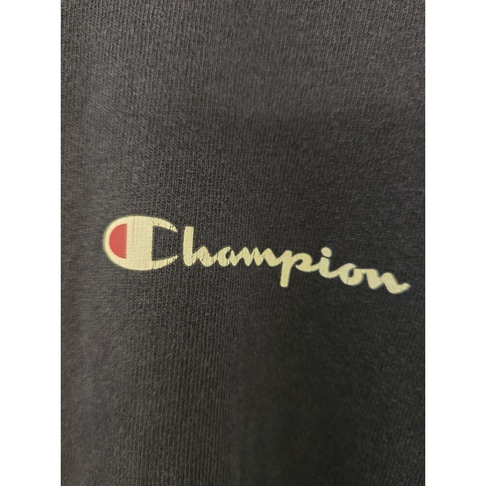 Vintage 90s Champion Logo Navy T-Shirt Medium Sportswear Streetwear thick heavy - Picture 11 of 11